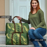 Green Aloha Hawaii Travel Bag Hawaiian Kakau Ohia Lehua Lei - Polynesian Pride