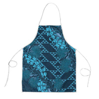 Naval Night Aloha Hawaii Apron Hawaiian Kakau Ohia Lehua Lei - Polynesian Pride