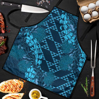 Naval Night Aloha Hawaii Apron Hawaiian Kakau Ohia Lehua Lei - Polynesian Pride