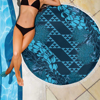 Naval Night Aloha Hawaii Beach Blanket Hawaiian Kakau Ohia Lehua Lei - Polynesian Pride