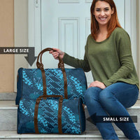 Naval Night Aloha Hawaii Travel Bag Hawaiian Kakau Ohia Lehua Lei - Polynesian Pride