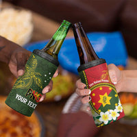 Personalised PNG Isten Hailans Provins 4 in 1 Can Cooler Tumbler Papua New Guinea Plumeria Melanesian Pattern - Polynesian Pride