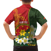 Personalised PNG Isten Hailans Provins Family Matching Puletasi and Hawaiian Shirt Papua New Guinea Plumeria Melanesian Pattern LT14 - Polynesian Pride