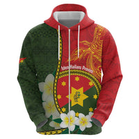 Personalised PNG Isten Hailans Provins Hoodie Papua New Guinea Plumeria Melanesian Pattern - Polynesian Pride
