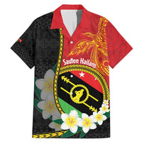 Personalised PNG Sauten Hailans Family Matching Mermaid Dress and Hawaiian Shirt Papua New Guinea Plumeria Melanesian Pattern - Polynesian Pride