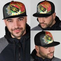 PNG Sauten Hailans Mesh Trucker Cap Papua New Guinea Plumeria Melanesian Pattern LT14 - Polynesian Pride