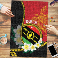 Personalised PNG Sauten Hailans Puzzle Papua New Guinea Plumeria Melanesian Pattern - Polynesian Pride