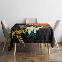 Personalised PNG Sauten Hailans Tablecloth Papua New Guinea Plumeria Melanesian Pattern - Polynesian Pride