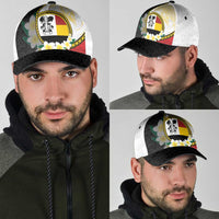 PNG Madang Provins Classic Cap Papua New Guinea Plumeria Melanesian Pattern LT14 - Polynesian Pride