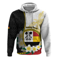 Personalised PNG Madang Provins Hoodie Papua New Guinea Plumeria Melanesian Pattern - Polynesian Pride