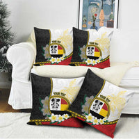 Personalised PNG Madang Provins Pillow Cover Papua New Guinea Plumeria Melanesian Pattern - Polynesian Pride