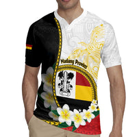 Personalised PNG Madang Provins Rugby Jersey Papua New Guinea Plumeria Melanesian Pattern - Polynesian Pride