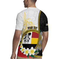 Personalised PNG Madang Provins Rugby Jersey Papua New Guinea Plumeria Melanesian Pattern - Polynesian Pride