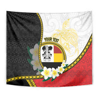 Personalised PNG Madang Provins Tapestry Papua New Guinea Plumeria Melanesian Pattern - Polynesian Pride