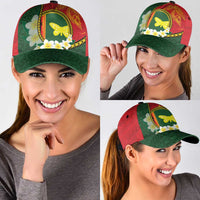 PNG Oro Provins Classic Cap Papua New Guinea Plumeria Melanesian Pattern LT14 - Polynesian Pride