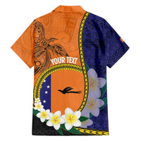 Personalised PNG Niu Ailan Family Matching Off Shoulder Maxi Dress and Hawaiian Shirt Papua New Guinea Plumeria Melanesian Pattern - Polynesian Pride
