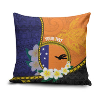 Personalised PNG Niu Ailan Pillow Cover Papua New Guinea Plumeria Melanesian Pattern - Polynesian Pride