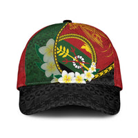 PNG Simbu Provins Classic Cap Papua New Guinea Plumeria Melanesian Pattern - Polynesian Pride