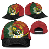 PNG Simbu Provins Classic Cap Papua New Guinea Plumeria Melanesian Pattern LT14 - Polynesian Pride