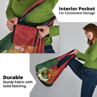 Personalised PNG Simbu Provins Grocery Bag Papua New Guinea Plumeria Melanesian Pattern - Polynesian Pride