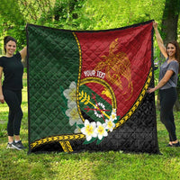 Personalised PNG Simbu Provins Quilt Papua New Guinea Plumeria Melanesian Pattern - Polynesian Pride