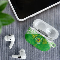 Cook Islands Manta Ray AirPods Case Kuki Airani Tattoo Green Color