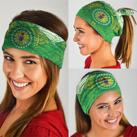 Cook Islands Manta Ray Neck Gaiter Kuki Airani Tattoo Green Color