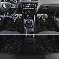 Cook Islands Manta Ray Car Mats Kuki Airani Tattoo Black Color