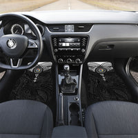 Cook Islands Manta Ray Car Mats Kuki Airani Tattoo Black Color