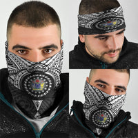 Cook Islands Manta Ray Neck Gaiter Kuki Airani Tattoo Black Color
