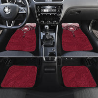 Personalised Cook Islands Mangaia Car Mats Map With Kuki Airani Manta Ray Tattoo