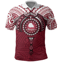 Personalised Cook Islands Mangaia Polo Shirt Map With Kuki Airani Manta Ray Tattoo