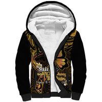 Polynesia Suicide Prevention Awareness Sherpa Hoodie Your Life Is Worth Living For Polynesian Gold Pattern LT14 Unisex Gold - Polynesian Pride