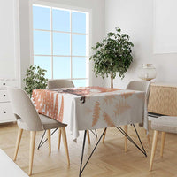 Red New Zealand Tuatara Tablecloth Aotearoa Sphenodon Punctatus Silver Fern