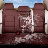 Oxblood Hawaii Back Car Seat Cover Hammerhead Shark Tattoo Curve Polynesian - Polynesian Pride