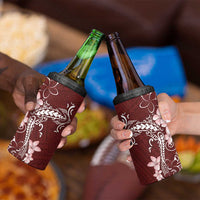 Oxblood Hawaii 4 in 1 Can Cooler Tumbler Hammerhead Shark Tattoo Curve Polynesian - Polynesian Pride