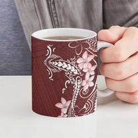 Oxblood Hawaii Ceramic Mug Hammerhead Shark Tattoo Curve Polynesian - Polynesian Pride