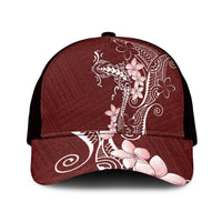 Oxblood Hawaii Mesh Trucker Cap Hammerhead Shark Tattoo Curve Polynesian LT14 One Size Black Oxblood - Polynesian Pride