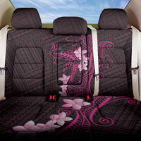 Pink Hawaii Back Car Seat Cover Hammerhead Shark Tattoo Curve Polynesian - Polynesian Pride