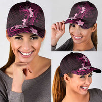 Pink Hawaii Classic Cap Hammerhead Shark Tattoo Curve Polynesian LT14 - Polynesian Pride