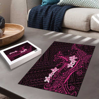 Pink Hawaii Puzzle Hammerhead Shark Tattoo Curve Polynesian - Polynesian Pride