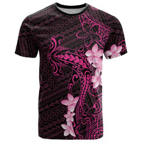 Pink Hawaii T Shirt Hammerhead Shark Tattoo Curve Polynesian - Polynesian Pride