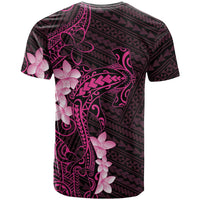 Pink Hawaii T Shirt Hammerhead Shark Tattoo Curve Polynesian - Polynesian Pride