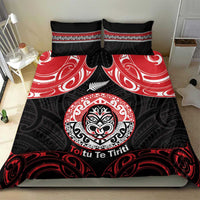Aotearoa Toitu Te Tiriti Bedding Set Haka Tiki Honour The Treaty