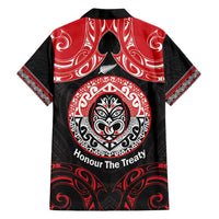 Aotearoa Toitu Te Tiriti Family Matching Tank Maxi Dress and Hawaiian Shirt Haka Tiki Honour The Treaty LT14 - Polynesian Pride