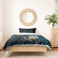 Personalized New Zealand Darts Beer Bedding Set Paua Shell Aotearoa Maori Tattoo - Polynesian Pride