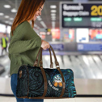 Personalized New Zealand Darts Beer Travel Bag Paua Shell Aotearoa Maori Tattoo - Polynesian Pride