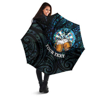 Personalized New Zealand Darts Beer Umbrella Paua Shell Aotearoa Maori Tattoo LT14 - Polynesian Pride