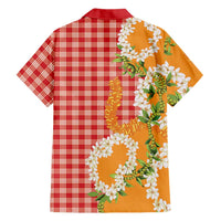 Prince Kuhio Aloha Hawaii Hawaiian Shirt Plumeria Ilima Lei Palaka Motifs LT14 - Polynesian Pride