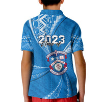 Personalised Tonga Apifoou College Kid Polo Shirt Class Of Year Tongan Ngatu Pattern LT14 - Polynesian Pride